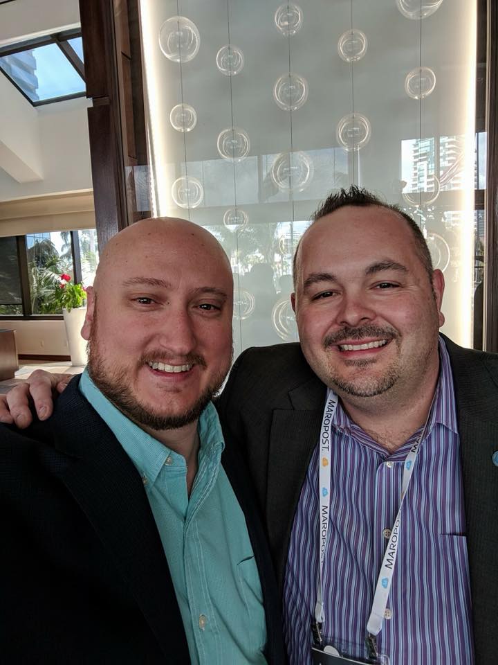 With Jeff J. Hunter, friend, mentor, and one of today's most recognized AI influencers, at Traffic and Conversion Summit 2018.
